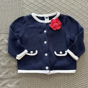 Janie and Jack Blue Cardigan ~ 6/12M